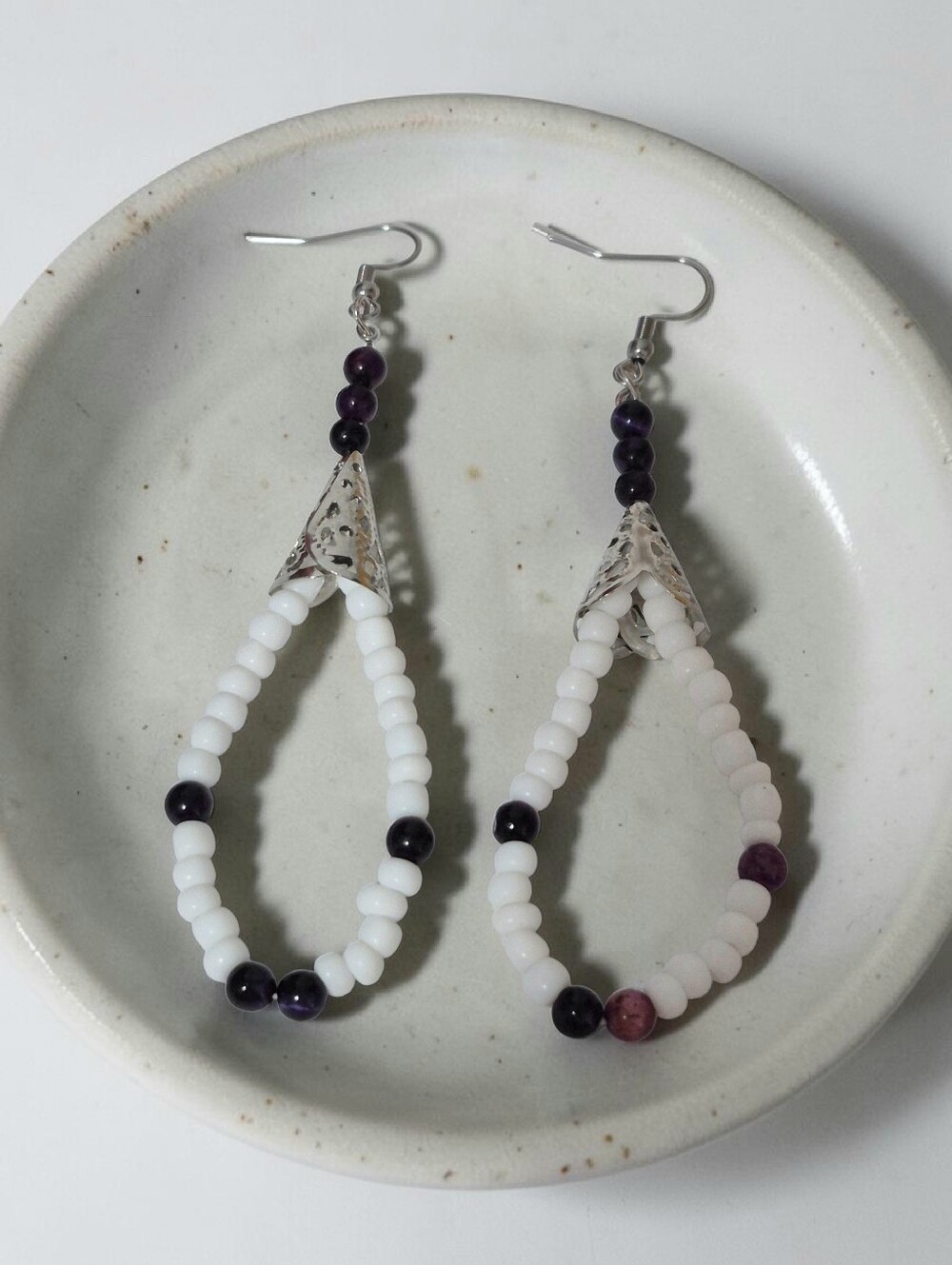 Handcrafted Custom Dangle Earrings - Picture 2 of 3